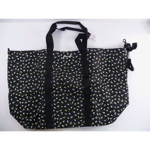 NWT large Victoria's Secret Weekender 'Pink' Floral daisies Tote Bag overnight